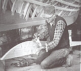Planing a garboard plank