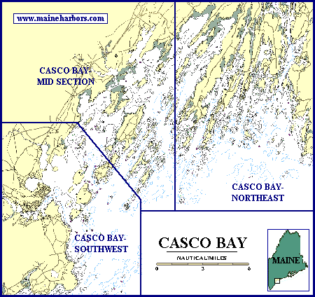 Casco Bay Nautical Chart