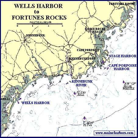 Wells Harbor to Fortunes Rocks Chart