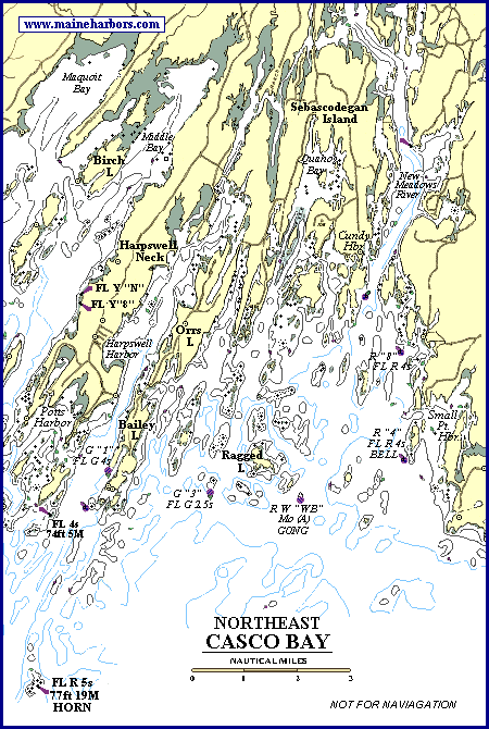 Northeast Casco Bay chart