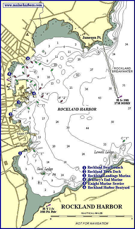 Rockland Harbor Chart